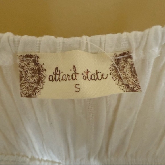 NWT Altar'd State Naome White Maxi Cut Out Dress Size Small Festival Summer Grad - Picture 5 of 9